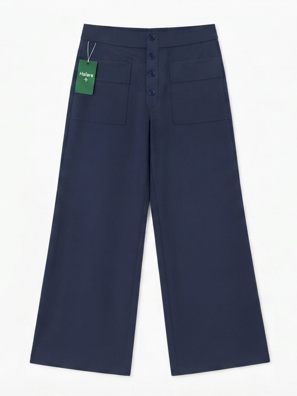 Halara Navy Wide Leg Pants NWT Size Large Stretchy Comfortable